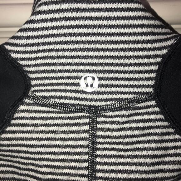 Lululemon Run: U-Turn Pullover Check Pique Black 4 - Picture 7 of 8